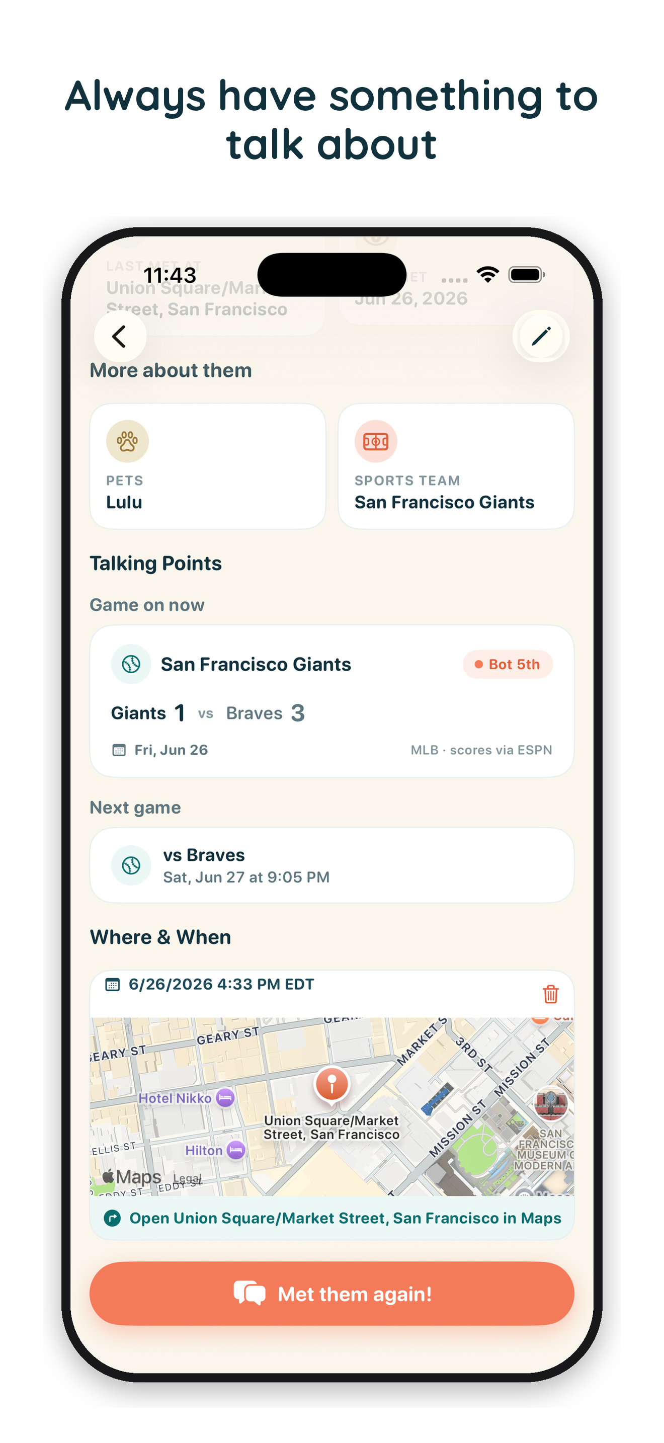 NameTime add person screenshot